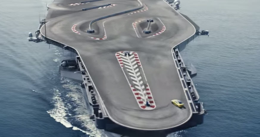 2015 BMW M4 Races On an Aircraft Carrier - The “Ultimate Racetrack” ::  FOOYOH ENTERTAINMENT