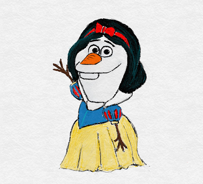 Olaf_as_Disney_princesses.jpg