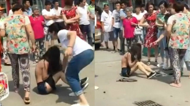 This Angry Mob of Women Stripped and Beat Up an Alleged Mistress in Public ...